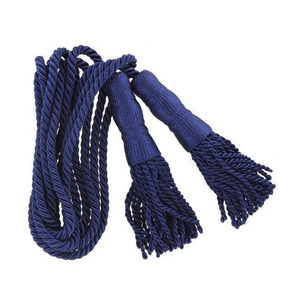 blue flagpole cord tassel Graduation Cords Polyester Yarn Honor Cord